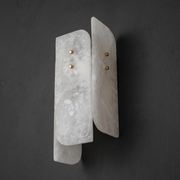 Hollis Modern Panel Wall Lamp by Dalmivik, complete fixture view