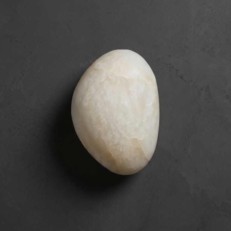 Sfera Alabaster Modern Wall Lamp Light by Dalmivik, complete fixture view