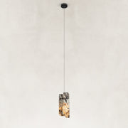 Smoky Four-Panel Marble Pendant shown against a neutral background