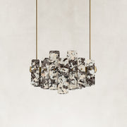 Product detail of Staggered Marble Panel Chandelier 41.3