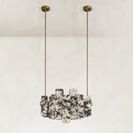 Product detail of Staggered Marble Panel Chandelier 41.3