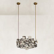 Product detail of Staggered Marble Panel Chandelier 41.3