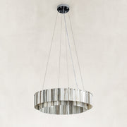 Product detail of Striated Marble Double-Ring Chandelier 31.5