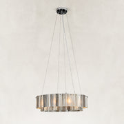 Striated Marble Double-Ring Chandelier 31.5
