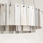 Product detail of Striated Marble Double-Ring Chandelier 31.5
