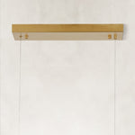 Gold-tone rectangular canopy detail