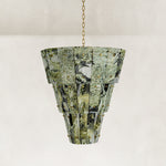 Tapered Marble Panel Chandelier 23.6