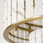 Product detail of Three-Tier Marble Ring Chandelier 49.2