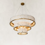 Three-Tier Marble Ring Chandelier 49.2