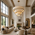 Three-Tier Marble Ring Chandelier 49.2