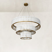 Product detail of Three-Tier Marble Ring Chandelier 49.2