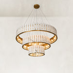 Three-Tier Marble Ring Chandelier 49.2