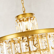 Tiered Crystal Drum Chandelier in 20.5 in / 52 cm - material detail