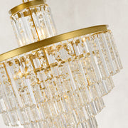 Tiered Crystal Drum Chandelier in 32.3 in / 82 cm - material detail