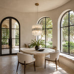 Tiered Marble Cylinder Chandelier 25.6
