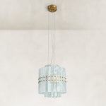 Product detail of Tiered Marble Cylinder Chandelier 25.6