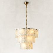 Tiered Marble Drum Pendant shown in full against a neutral background