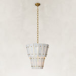 Tiered Tapered Marble Pendant shown against a neutral background