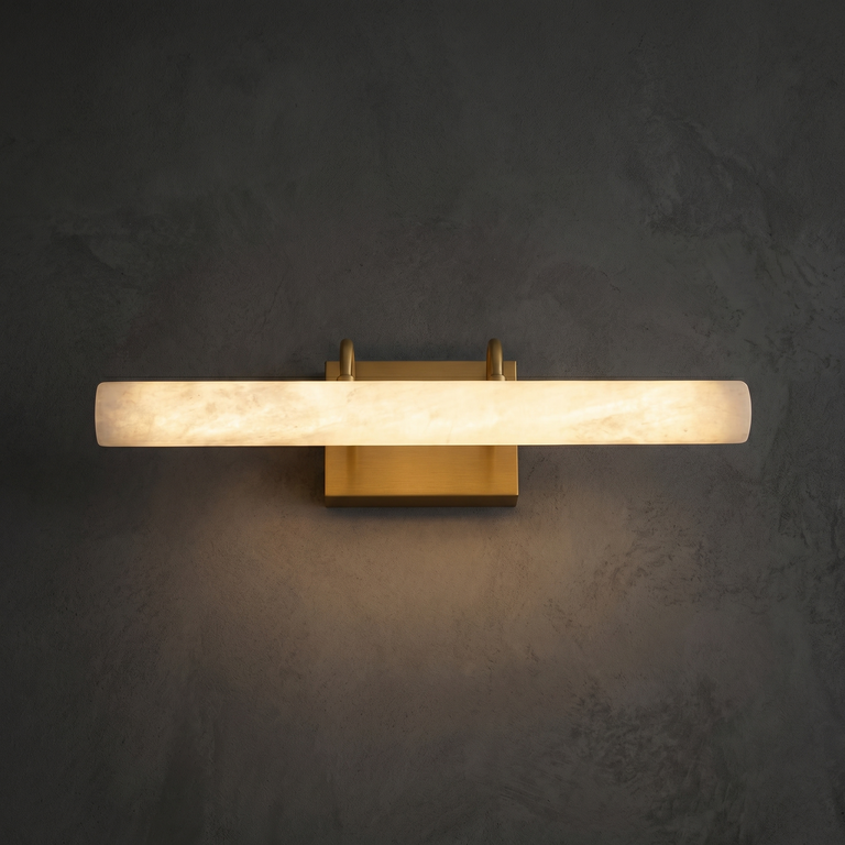 Horizontal Tube Wall Sconce by Dalmivik, complete fixture view