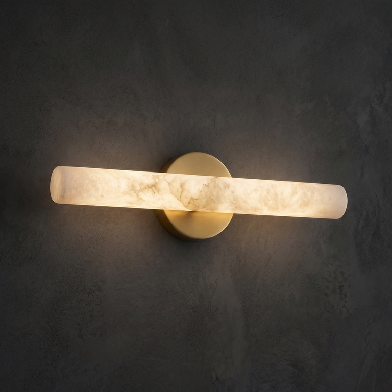 Tube Wall Sconce by Dalmivik, complete fixture view