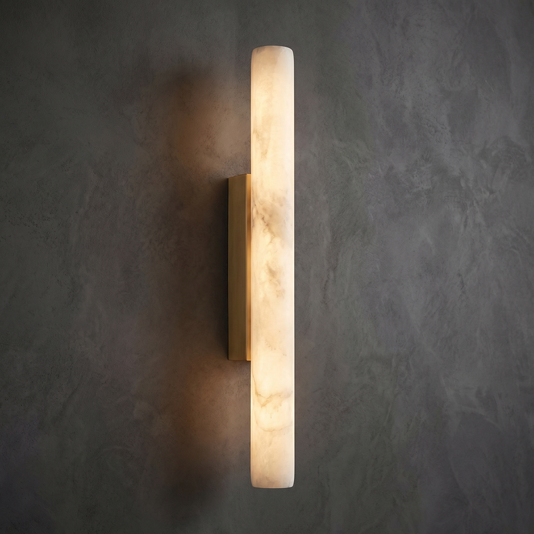 Vertical Wall Sconce by Dalmivik, complete fixture view