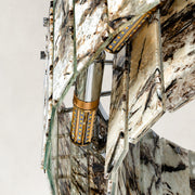 Product detail of Two-Tier Marble Panel Drum Chandelier 25.6