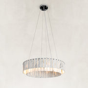 Product detail of Two-Tier White Marble Ring Chandelier 31.5