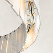 Product detail of Two-Tier White Marble Ring Chandelier 31.5
