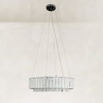 Product detail of Two-Tier White Marble Ring Chandelier 31.5