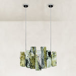 Product detail of Variegated Marble Blade Chandelier 31.5