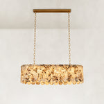 Variegated Scalloped Marble Island Pendant shown in full against a neutral background