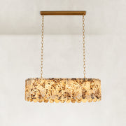 Variegated Scalloped Marble Island Pendant shown in full against a neutral background