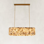 Variegated Scalloped Marble Island Pendant shown against a neutral background