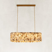 Variegated Scalloped Marble Island Pendant shown against a neutral background