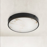Veined Stone Diffuser Flush Mount - large-size complete fixture, unlit