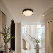 Veined Stone Diffuser Flush Mount - large-size foyer installation, portrait