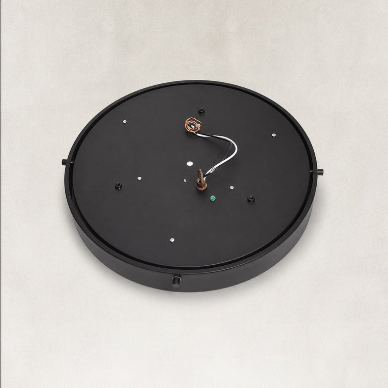 Veined Stone Diffuser Flush Mount - large-size rear mounting view