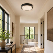 Veined Stone Diffuser Flush Mount - large-size upper landing installation