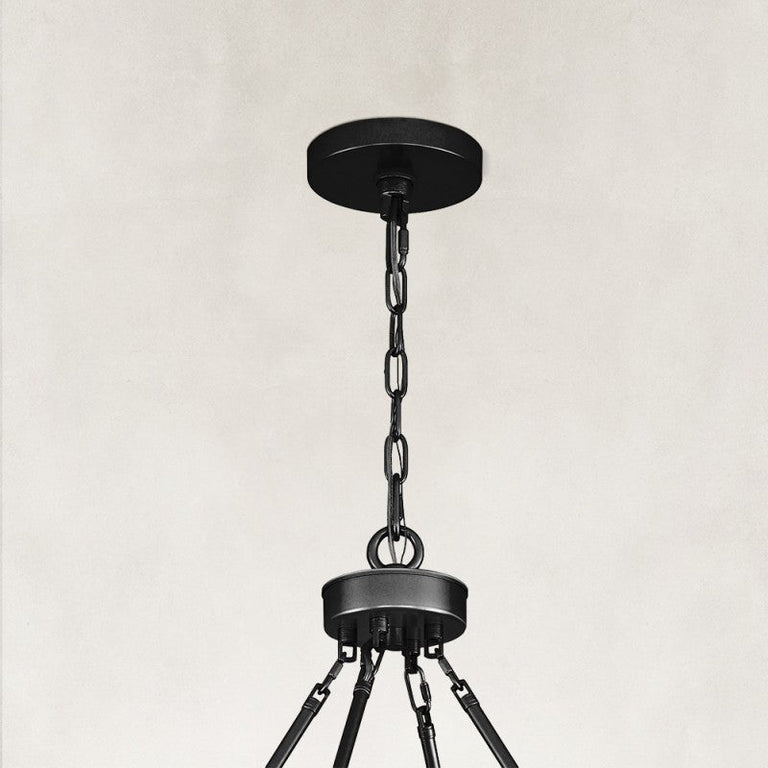 Black canopy and chain detail