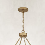 Gold-tone canopy and chain detail