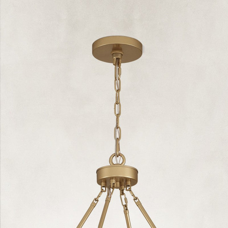Gold-tone canopy and chain detail
