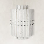 Vertical Layered Marble Wall Sconce shown against a neutral background