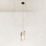White Four-Panel Marble Pendant shown in full against a neutral background