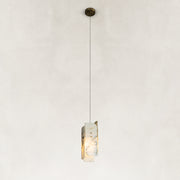 White Four-Panel Marble Pendant shown against a neutral background