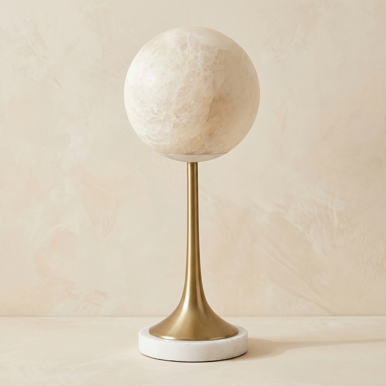 Alabaster Orb Table by Dalmivik, product or room detail view