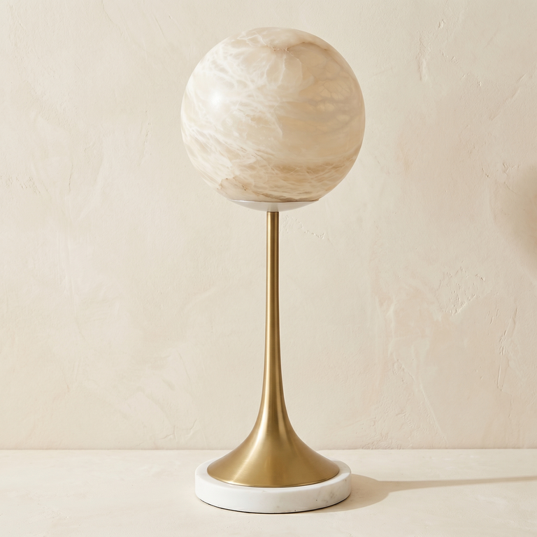 Alabaster Orb Table by Dalmivik, product or room detail view