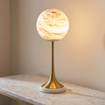 Alabaster Orb Table by Dalmivik, product or room detail view