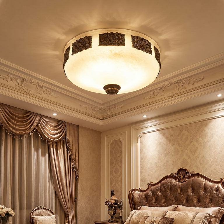 Antique Rim Ceiling Alabaster by Dalmivik, product or room detail view