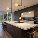 Arc Orb Alabaster Pendant Light by Dalmivik, product or room detail view