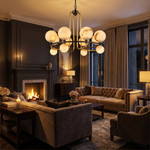 Brass Classic Alabaster Pendant Light by Dalmivik, product or room detail view